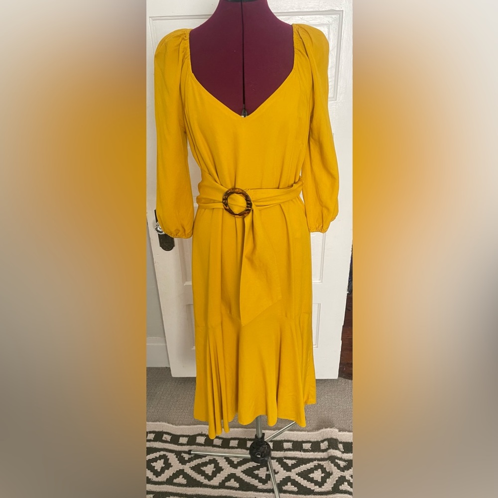 Anthropologie Dress, beautiful color, only worn TWICE